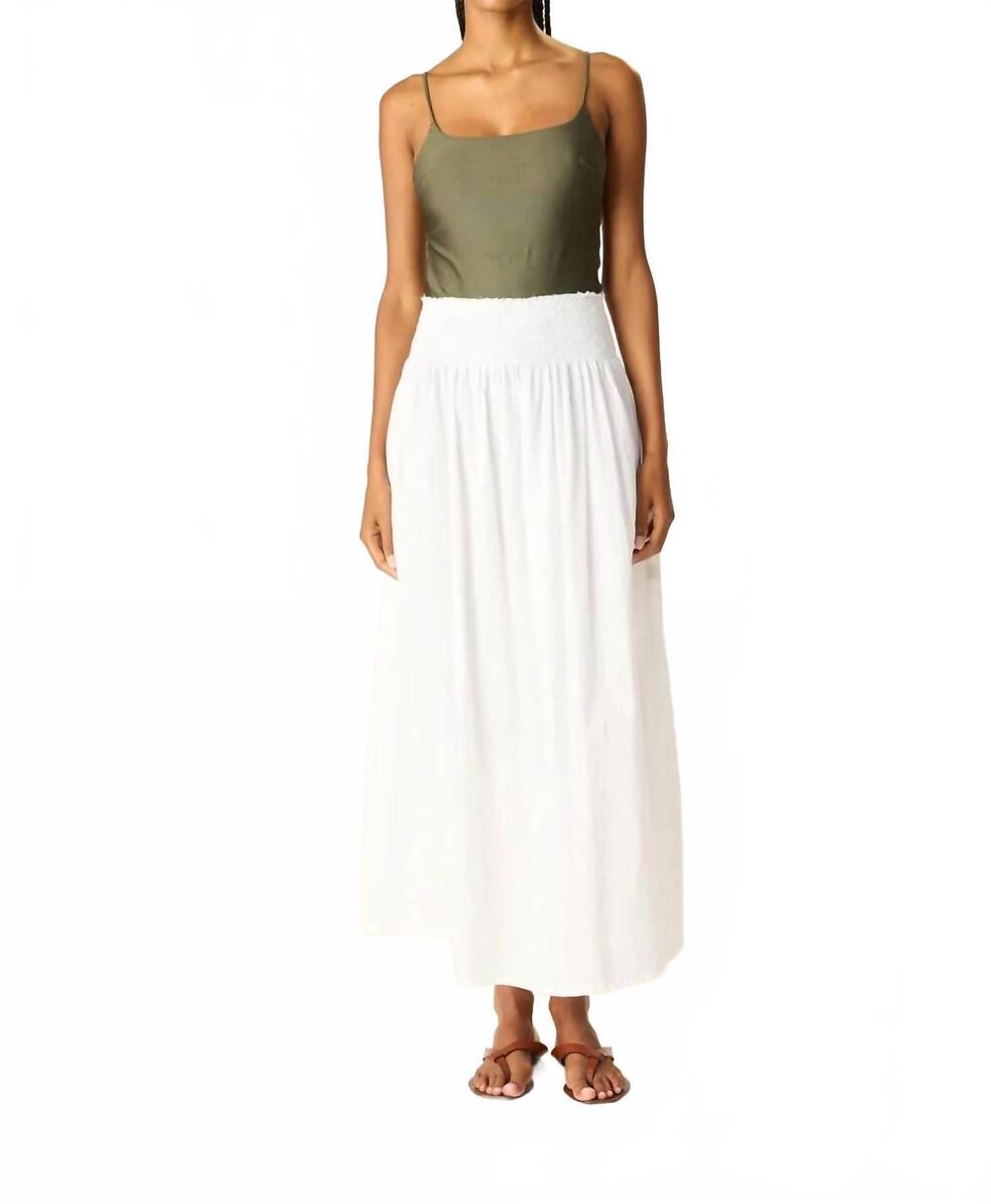 NEW NATALIE MARTIN bella maxi skirt in flat white